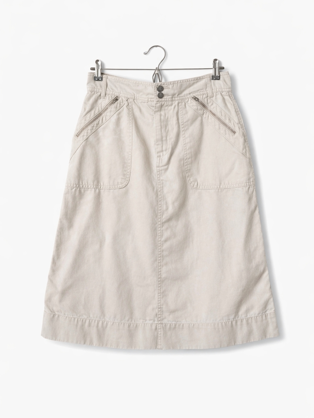 St. John's Bay A-Line Skirt in Light Beige